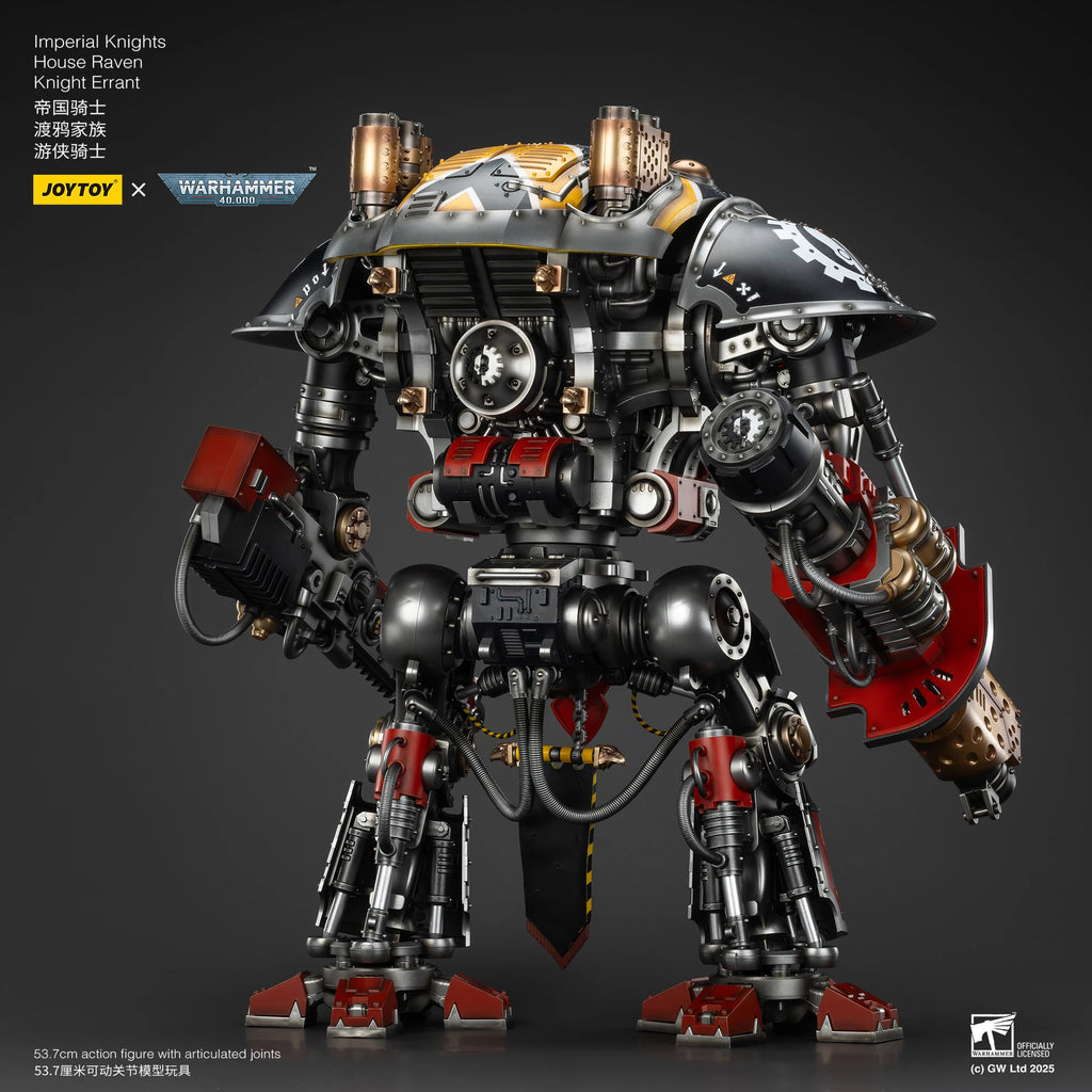 JOYTOY Warhammer 40K 1/18 Imperial Knights House Raven Knight Errant House Terryn Paladin Anime Figures Toys Mech Model