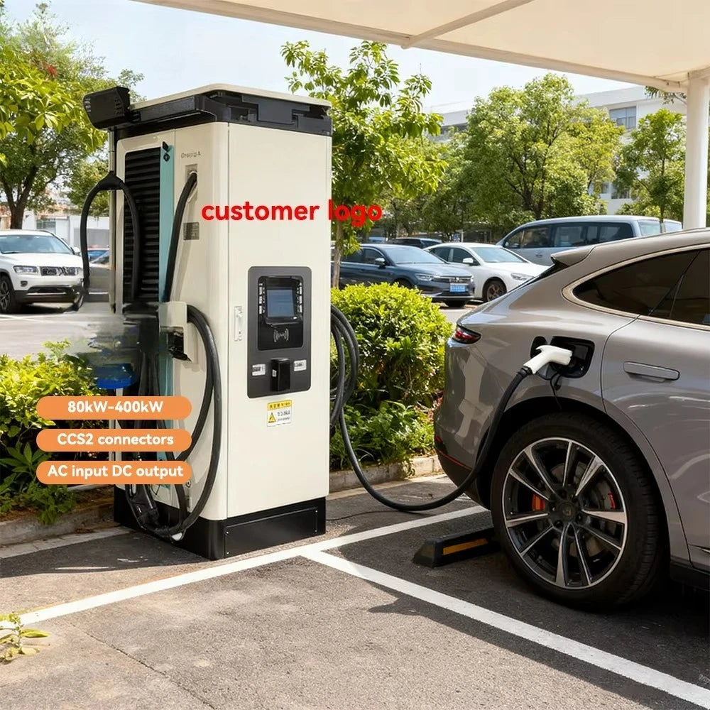 CCS2 DC Fast Charger 120kW EV Charging Station | Electric Vehicle Charger IP54 Outdoor Rating Efficiency Commercial Use