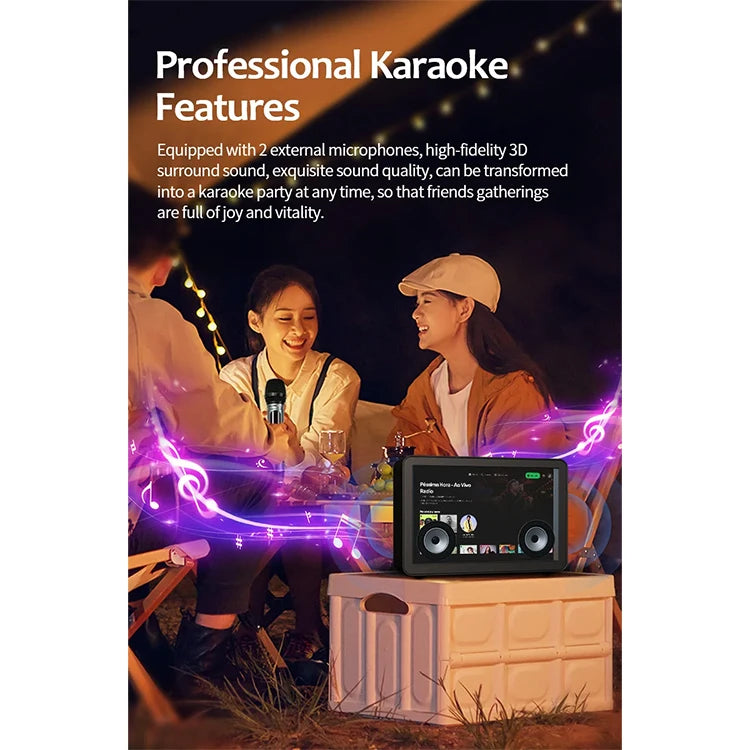 Professional Karaoke Experience Mini USB Speaker Indoor Subwoofer With 19.5 Transparent LCD Display LED & LCD TVs Genre Speaker