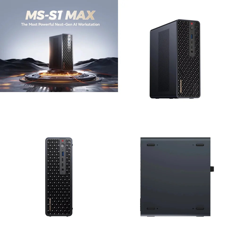 MS-S1 MAX for Mini PC Desktop Computer with 128GB RAM 2TB Storage High Performance Small Form Factor Home Office Gaming