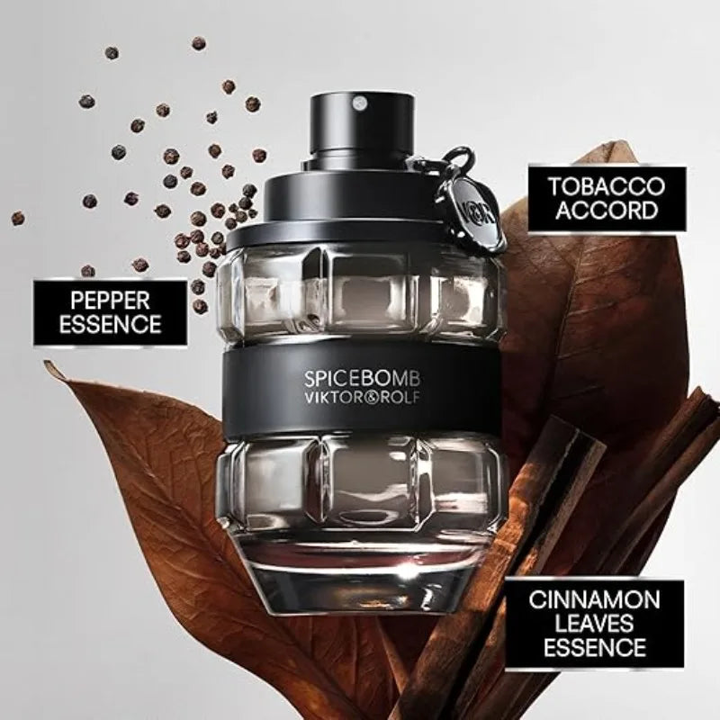 Viktor&Rolf Spicebomb Eau De Toilette Amaderado Y Picante Colonia Para Hombre Con Notas De Cítricos Y Tabaco