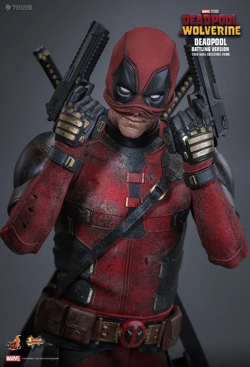 In Stock HOT TOYS MMS782 Deadpool BATTLING VERSION 1/6 Movable Model Collection Toys HT MMS 782 Deadpool & Wolverine Wade