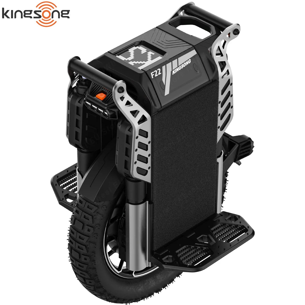 Newest KingSong F22 Pro 176V 3108Wh 50S Battery 5500W Motor 130+ km/h Idle Speed 100mm Travel Suspension 2.75-14 Tire Unicycle