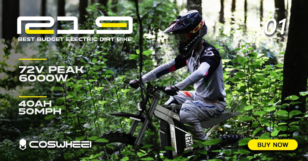 Coswheel R19 Electric Bike 6000W Motorcycles 72V 40AH Battery Dirt Mountain Bike Lightweight Off-Road EBike For Adult