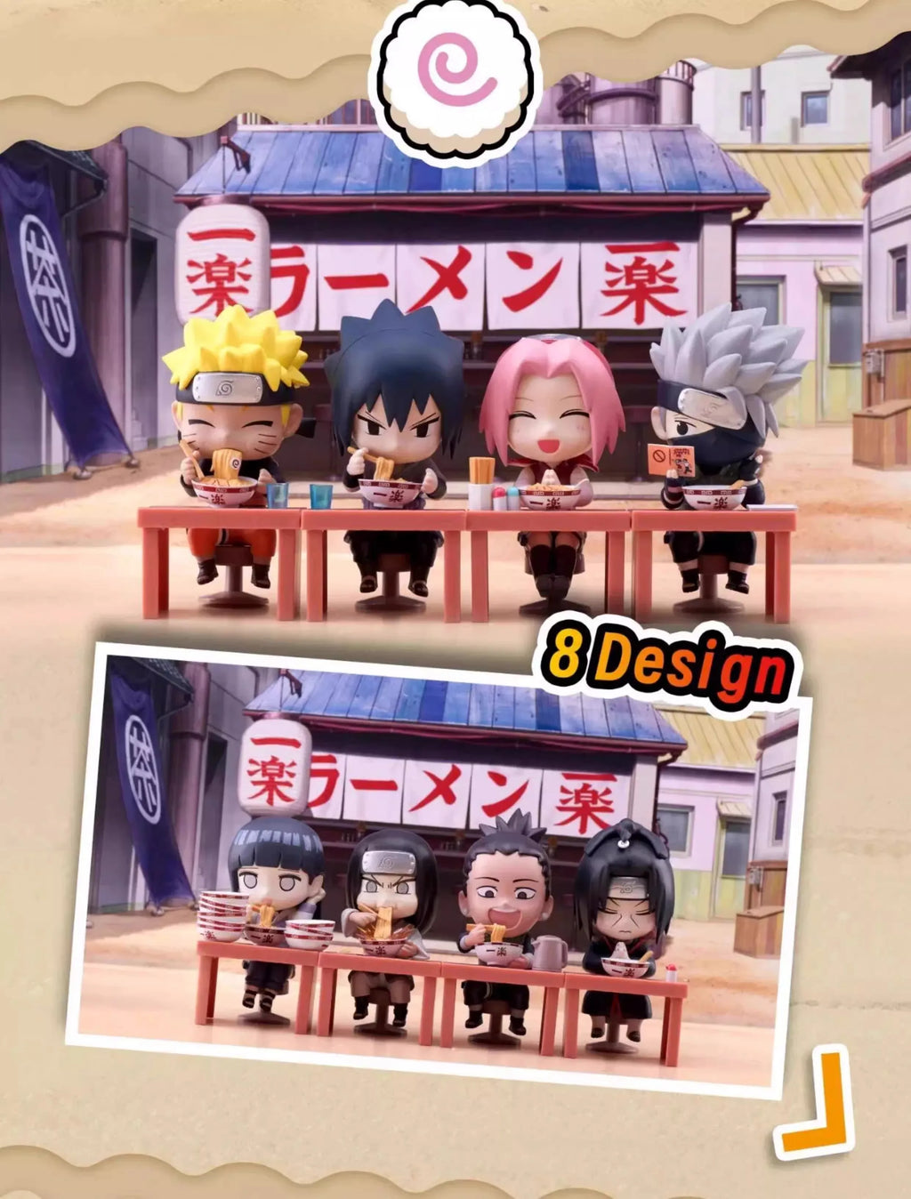 New In Stock Genuine Bandai Naruto Breeze Ramen Lamian Noodles Theme Blind Box Handmade Ornament  Gift Naruto Sasuke Model Toys
