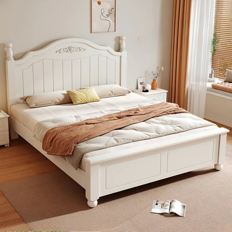 wooden single bed household simple 180x200 modern bed frame comfortable minimalist muebles para dormitorio bedroom furniture