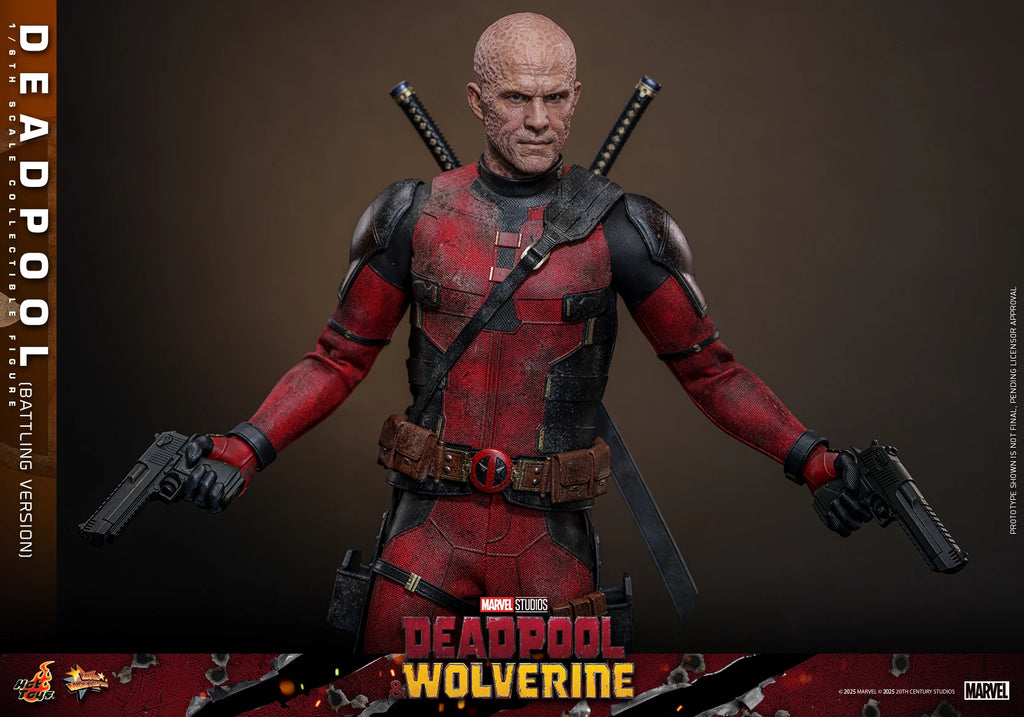 New Original Marvel Deadpool Wolverine MMS782 Battle Damage Version Action Figure Toys Gifts Collection