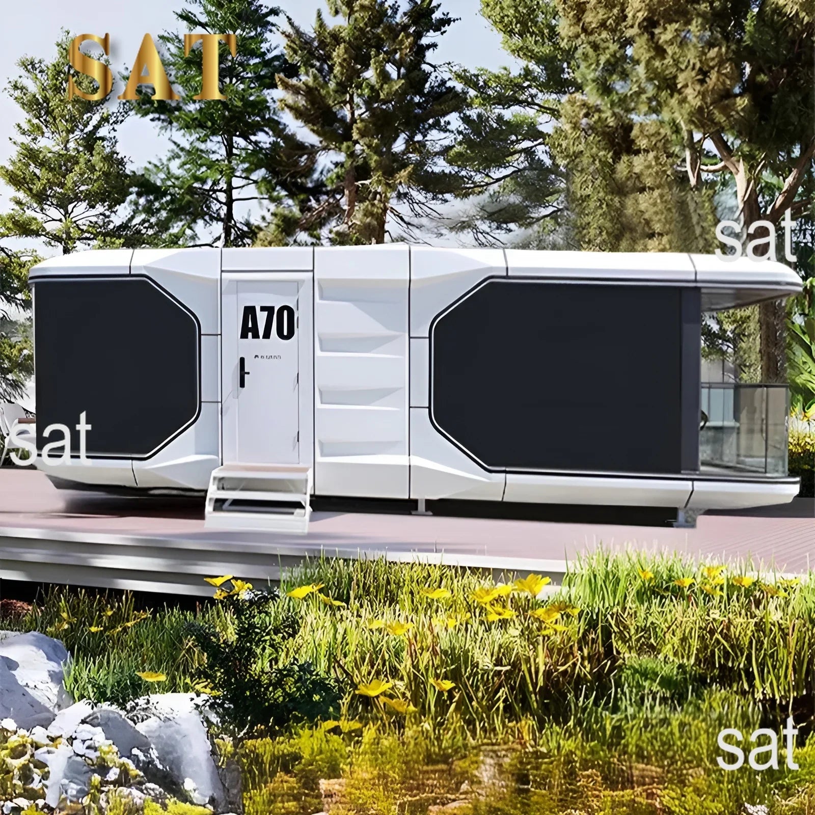 A for Space Capsule Homestay Mobile Room Custom Creative Hotel Micro Residence Villa Scenic Area Apple Capsule House