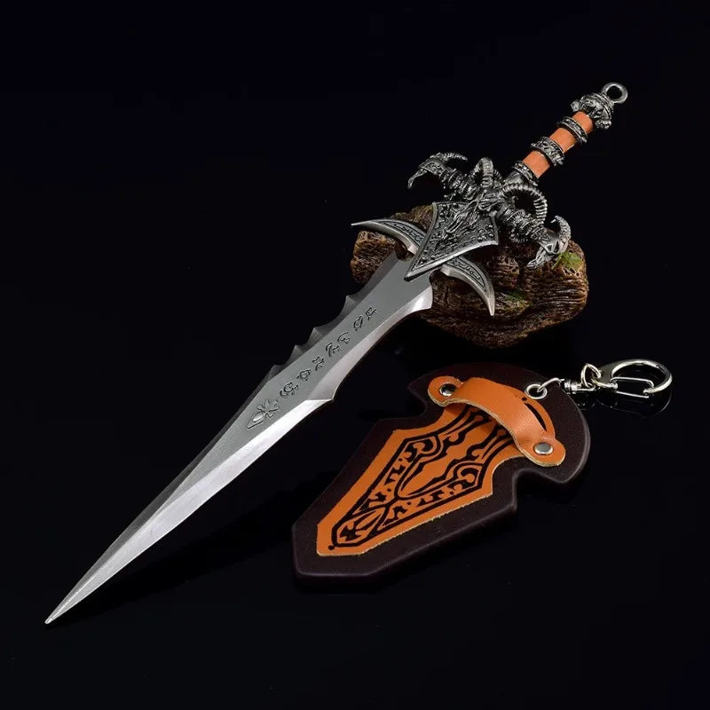 8.6/11.6inch Frostmourne Katana Anime World of Warcraft Lich King Sword Metal Ninja Knife Real Size Japanese Katana Sabre Toy