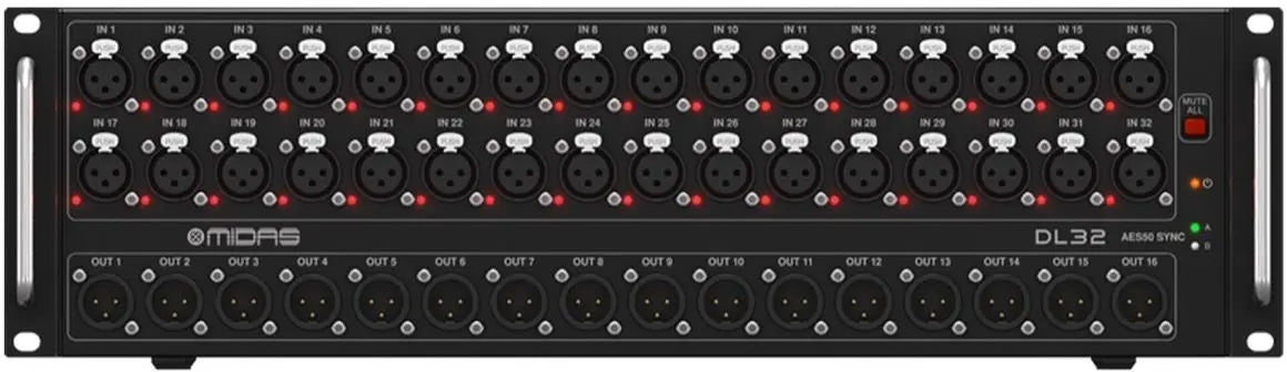 Midas DL32 Digital Snake 32-input Stage Box For Live Show Professional Audio Mixer Sound System
