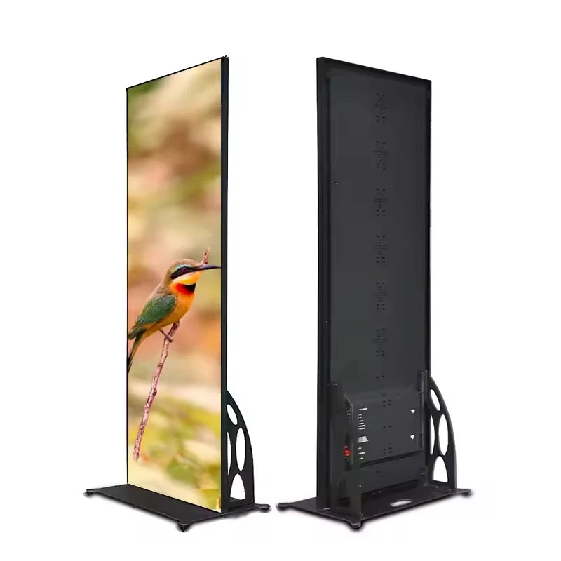 P2 P3 P4 Digital Led Mirror Advertising Panel Floor Standing LED Screen Poster
