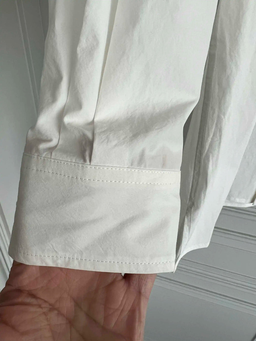 TOP-YAMAMOTO original design white pure cotton long-sleeved shirt