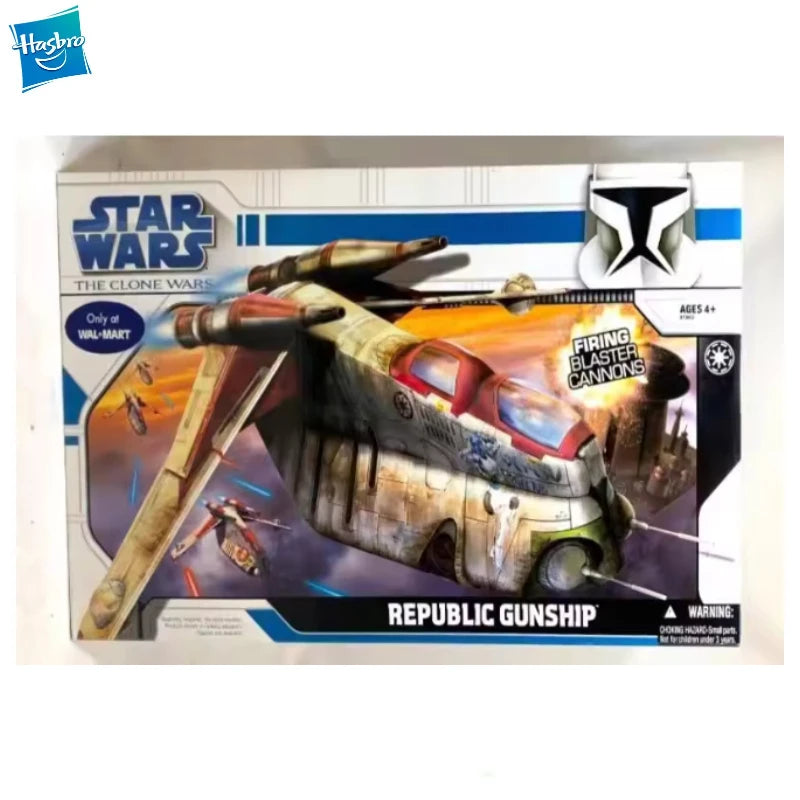 New Original Hasbro Star Wars THE CLONE WARS REPUBLIC GUNSHIP Action Figure Toys Gift Model