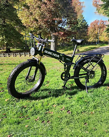 Electric Bike for Adults 1500W Peak 30 MPH E-Bike 65 Mile, 48V 20Ah Removable Battery, 26" Fat Tire Electric Dirt Bike, Full Sus