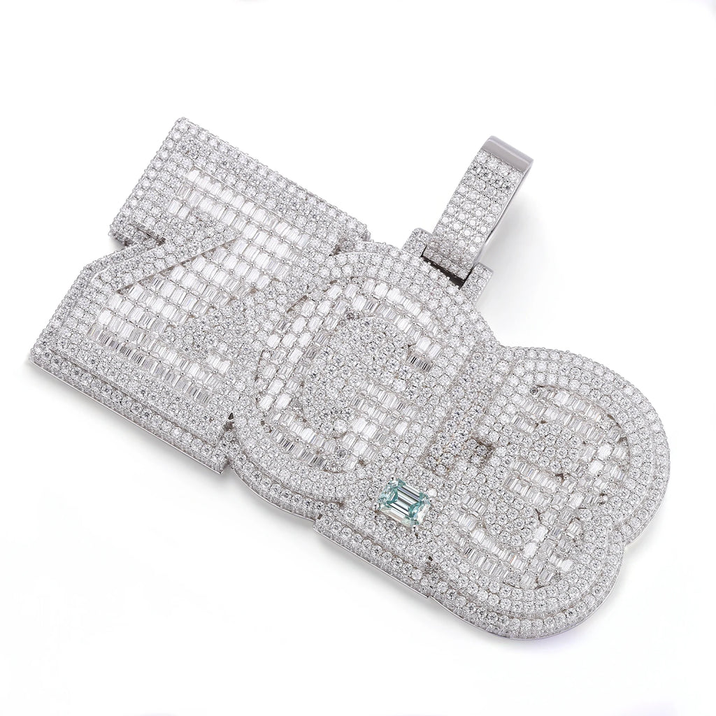 Provence Hip Hop Pendant for Men Moissanite Miami Fashion Rock Letter Pendant for Women Custom Jewelry