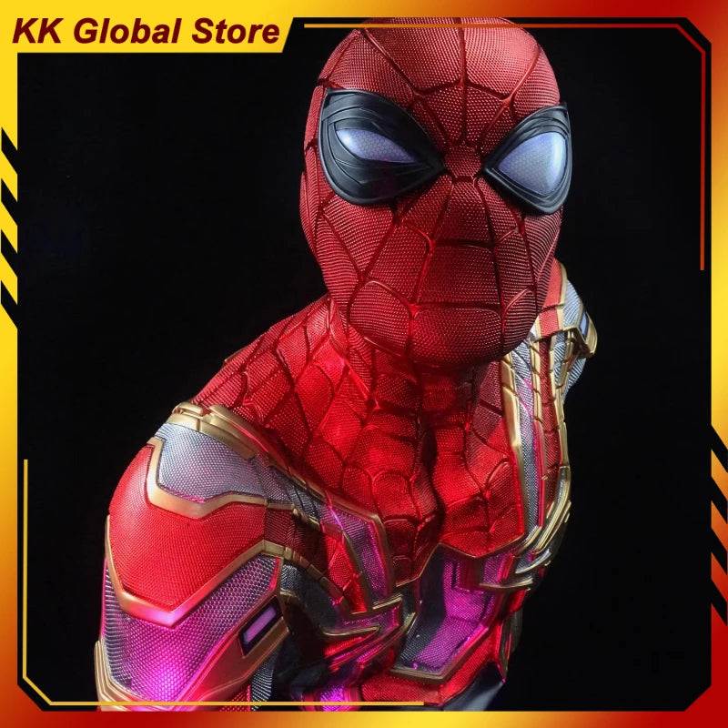 65cm New No Way Home Movie Figure Spider-Man Peripheral Model Half-body Statue Desktop Decorate Ornaments Birthday Gifts Toys