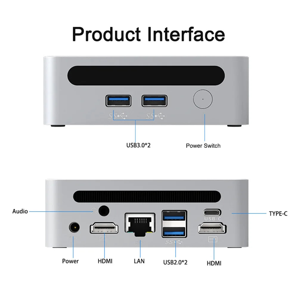 Mini PC CPU AMD Ryzen 7730U 8-core 16 wire mini desktop computer host home gaming laptop business office mini host