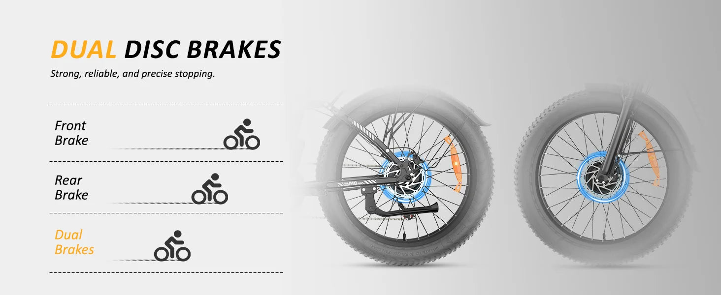 DUAL MOTOR 5000W Electric Bike for Adults 26" Fat Tire 45MPH Off-Road E-bike