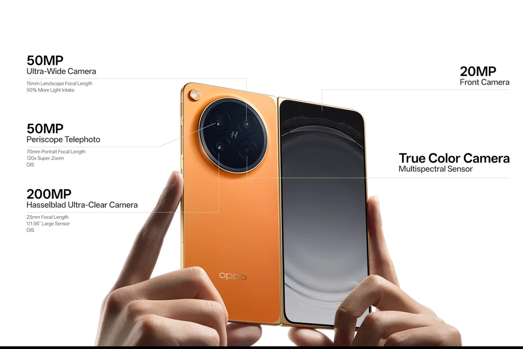 OPPO Find N6 5G Foldable Smartphone 8.12" 120Hz OLED Screen Snapdragon 8 Elite Gen 5 200MP Hasselblad Camera 80W SUPERVOOC NFC