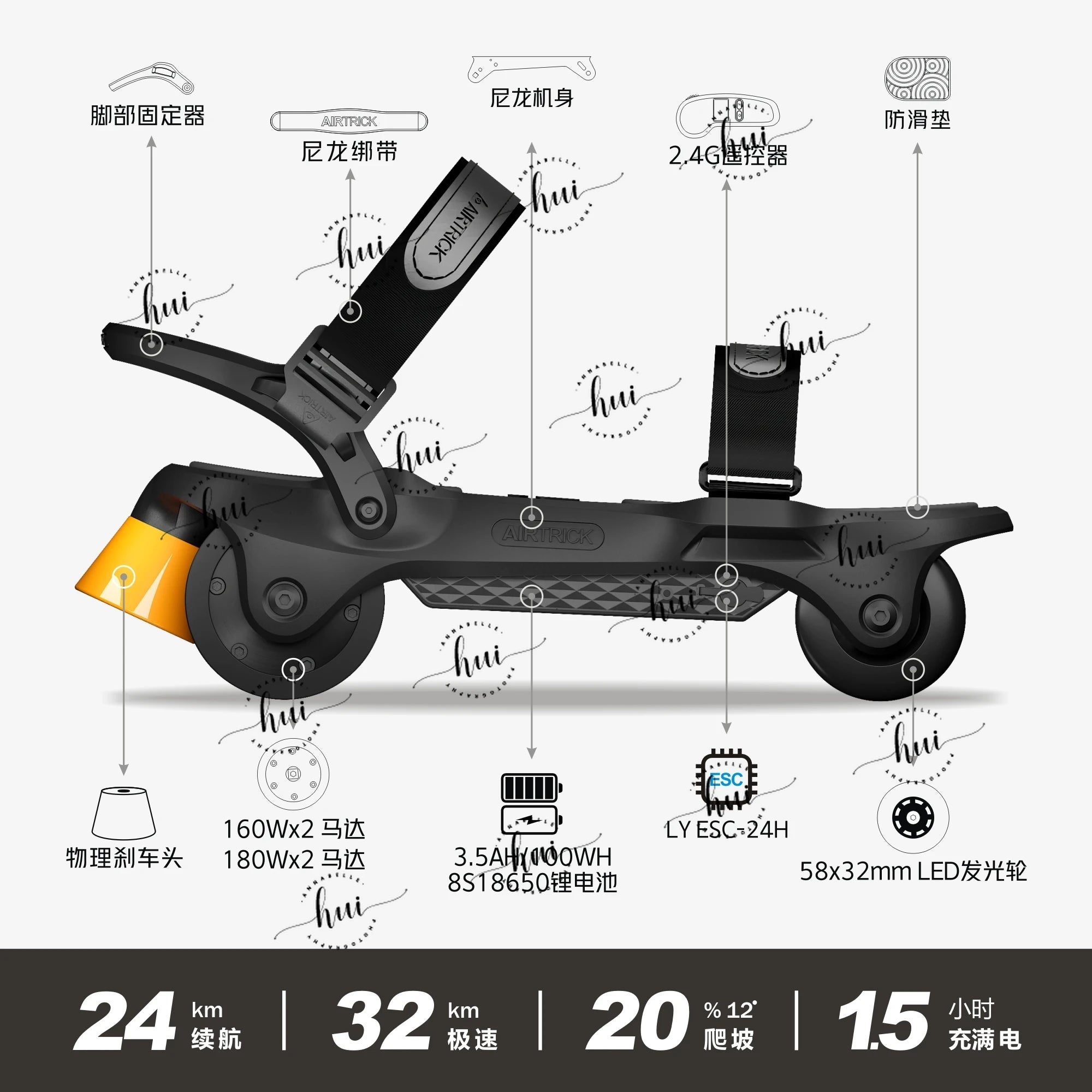 AIRTRICK-Ultra, A Portable and Foldable Electric Skateboarding Shoe for Commuting and Walking Dogs