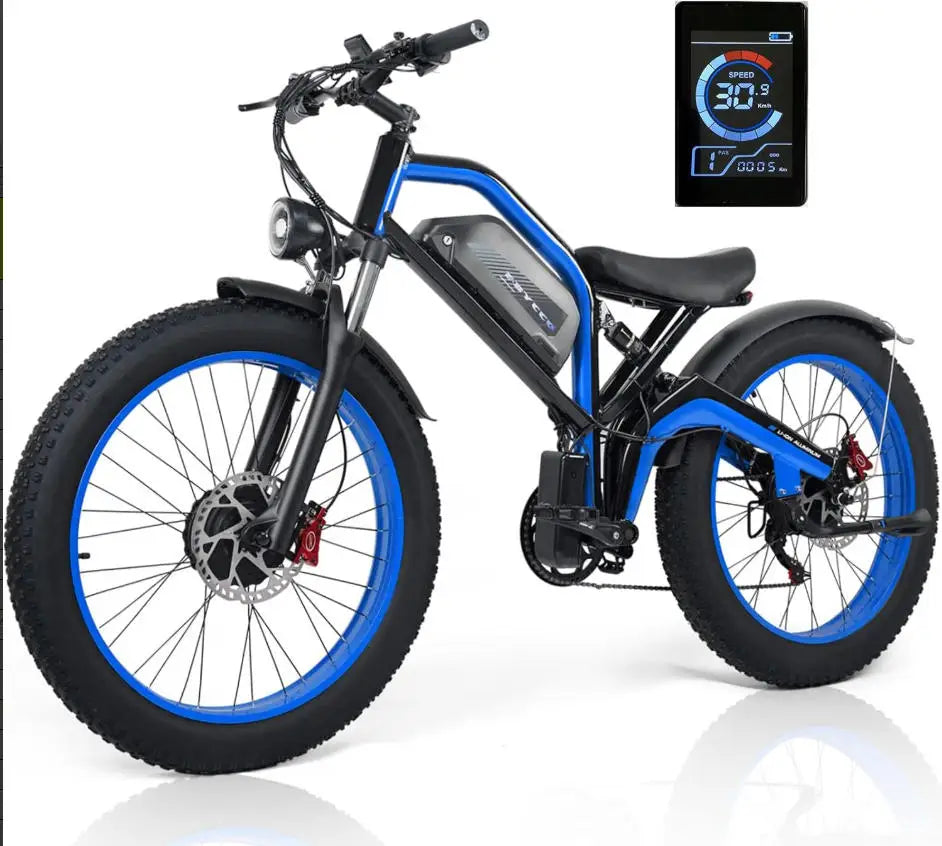 Electric bicycle 4000w motor 52v32ah battery 65km/h Electric bike 26 inch shock absorption mountain off-road mountain E-bike