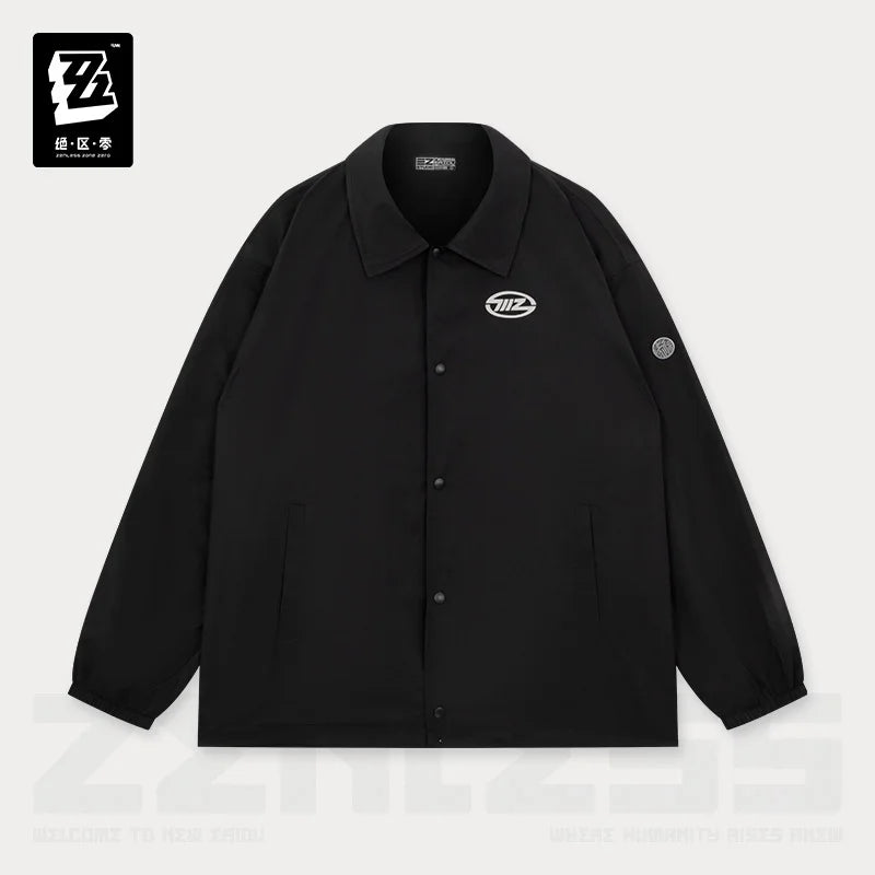 Official Zenless Zone Zero Unisex Reflective Jacket Anime Cosplay Costume ZZZ Studio 2025SS Thin Coach Jacket Birthday Gifts