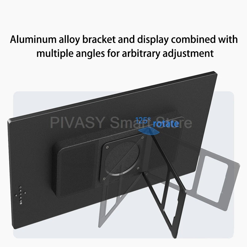 18.5 Inch Wireless/Wire Portable Monitor Smart Screen With 5GHz WiFi For Laptop Phone U Disk Video Playback Multi Screen Display