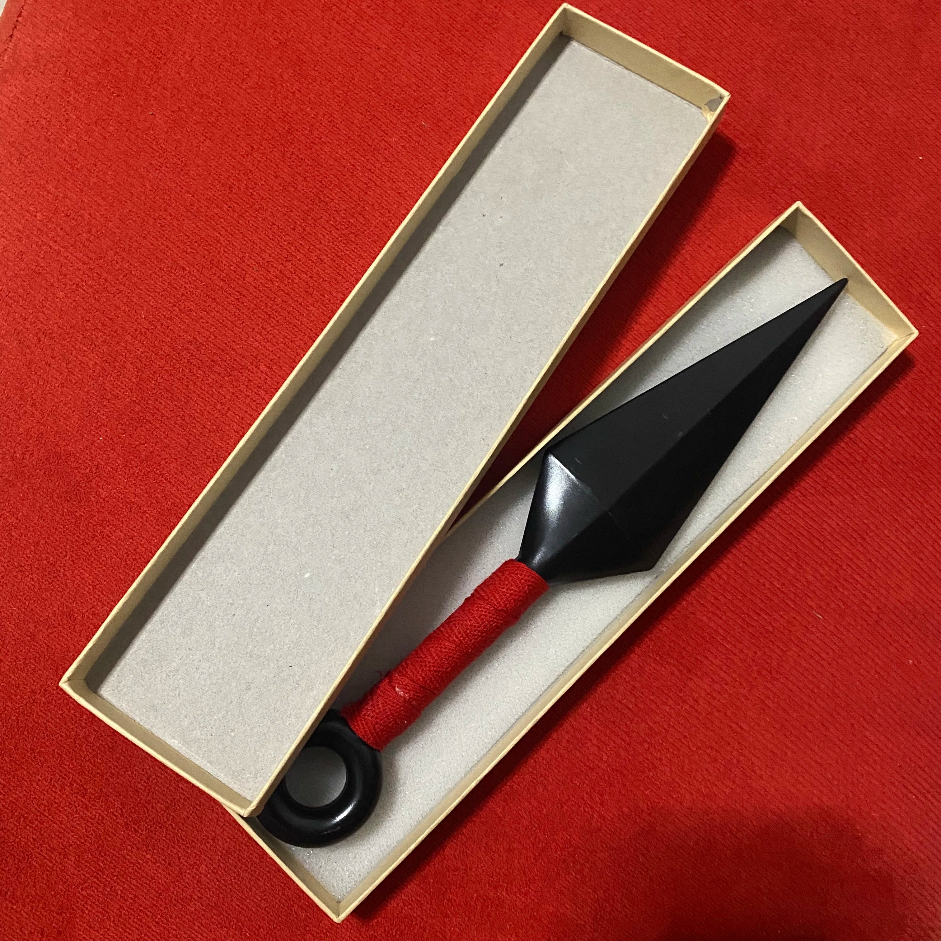 1PC Hyuga Hinata Konoha Sasuke Uzumaki 24.5cm/9.6'' Cosplay PVC Ninja Kunai