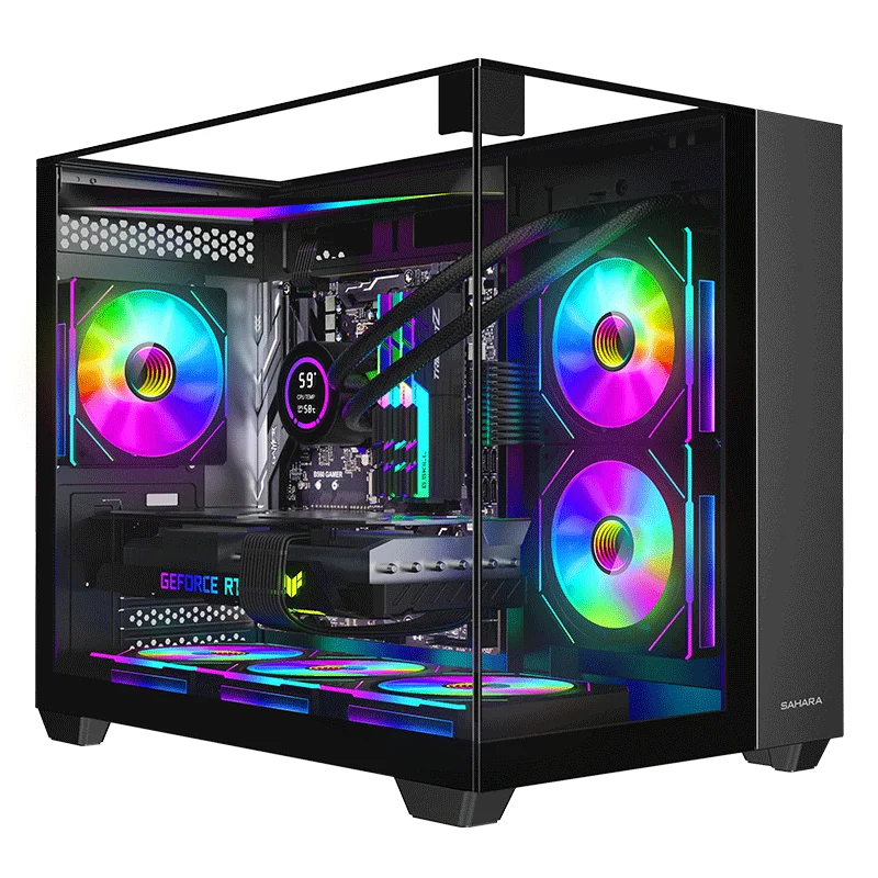 XXY,Gaming Desktop Ryzen 7 5700X AMD RTX 3060/3060TI 16GB RAM DDR4 512GB SSD WIFI Pc for Gaming DesignOffice Pc