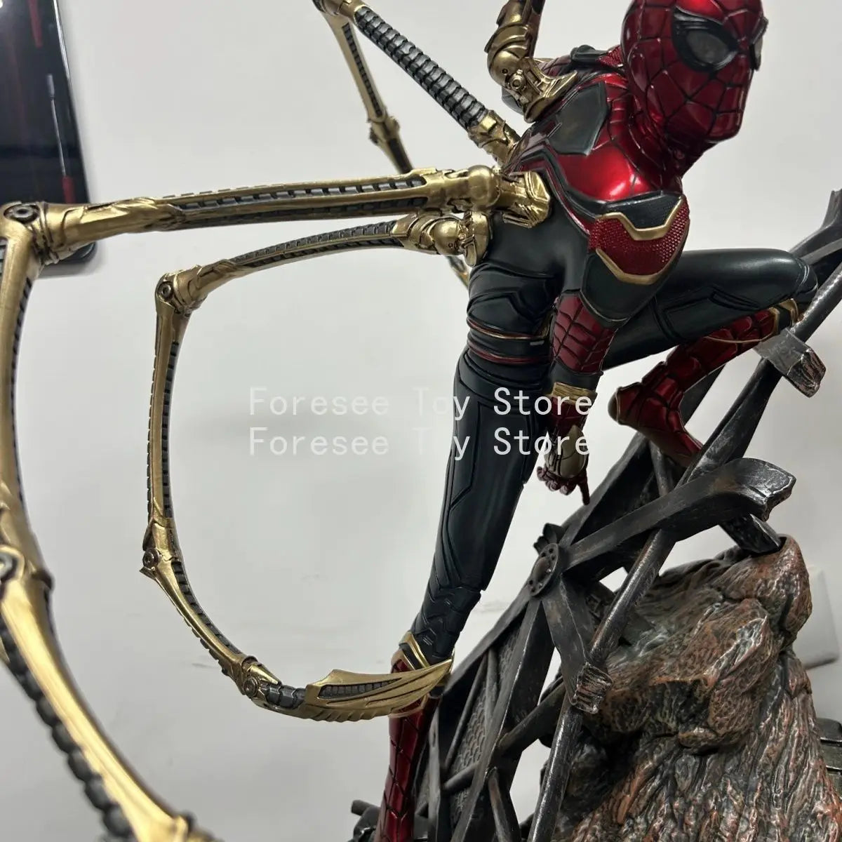Avengers SuperHero Iron Spider-Man 1/4 Scale Statue Battle Pose Infinity War Collectible Figure Ornament boy's toy birthday gift