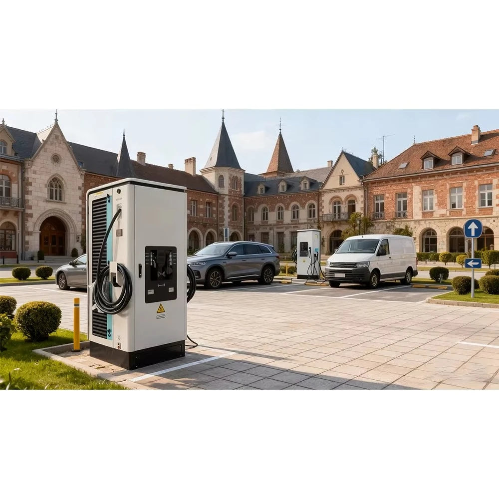 Factory Wholesale New Floor-mounted 120kW CCS2 DC EV Charging Stations for Electric Vehicles