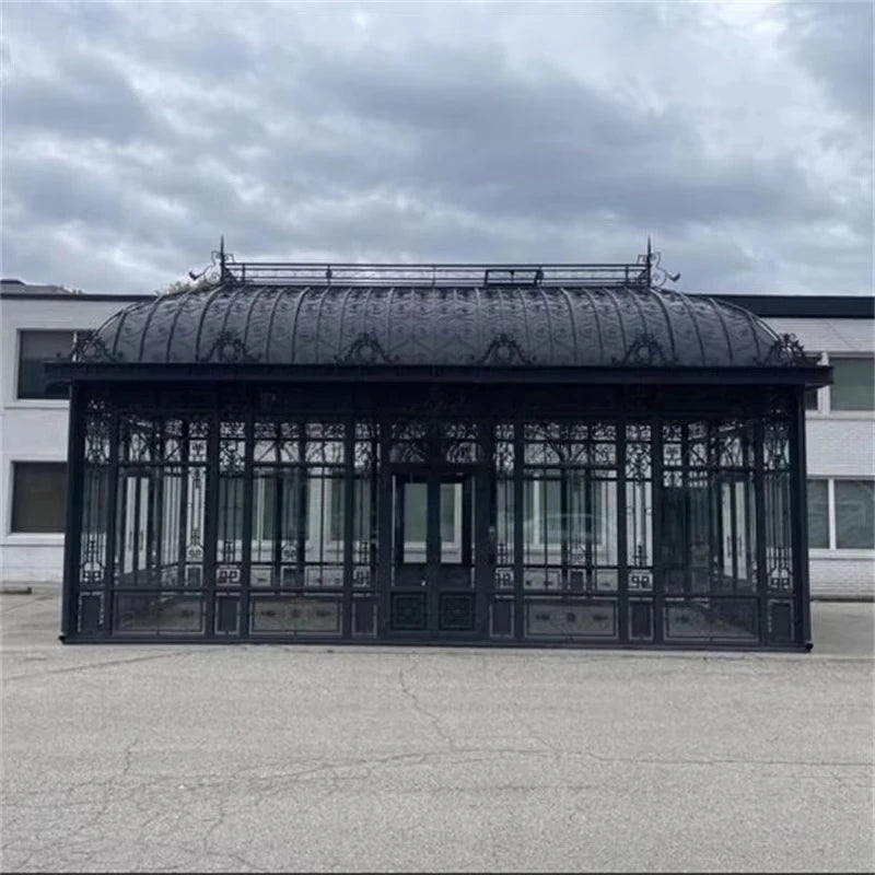 Garden Shade Room Environmentally Friendly Powder Coated Metal Sunroom Easy to Assemble with Steel Frame