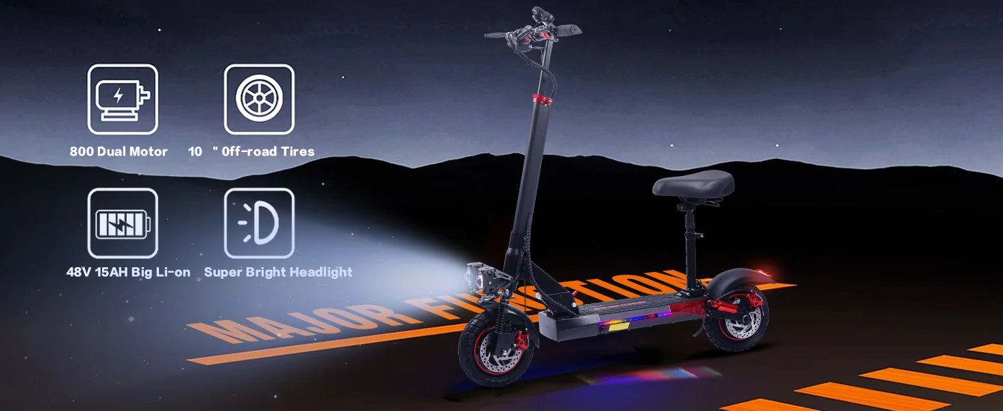 Freeboy J01 Adult Electric Skateboard 800W 48V Foldable Battery Powered Scooter with 10 Inch Tire for Transportation