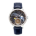 Super Mens Automatic Tourbillon Mechanical Watch Milky Way 3D Rotate Earth Moonphase Business Male Wrist Watches Luminous Dial