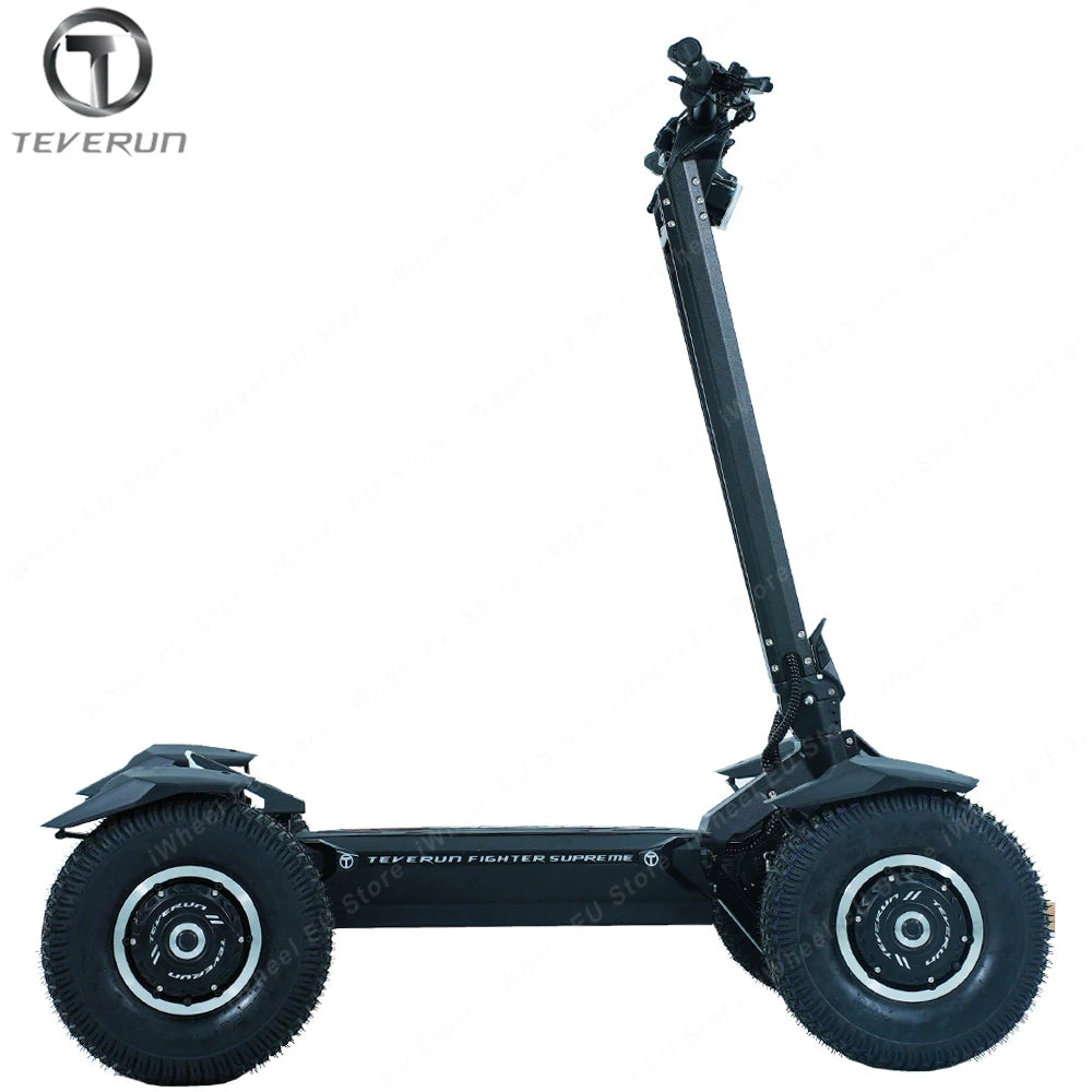 Newest Teverun TETRA 4 Motor 60V 60Ah SK(smart BMS) New TFT 4inch with NFC 4 Motor 4000W 55km/h 13Inch Electric Scooter