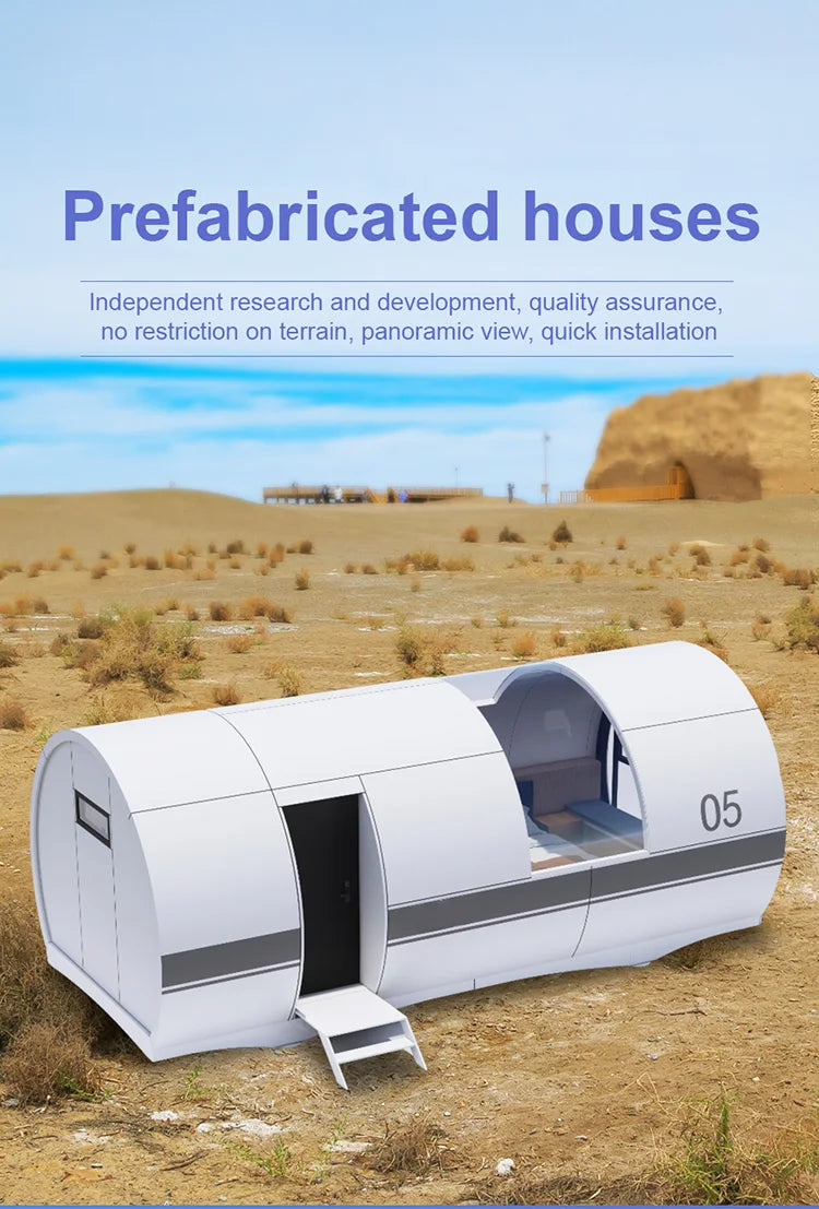 Prefab Detachable Container House Sleep Tiny Outdoor Garden Office Pods Steel Material Villa for Holiday Village