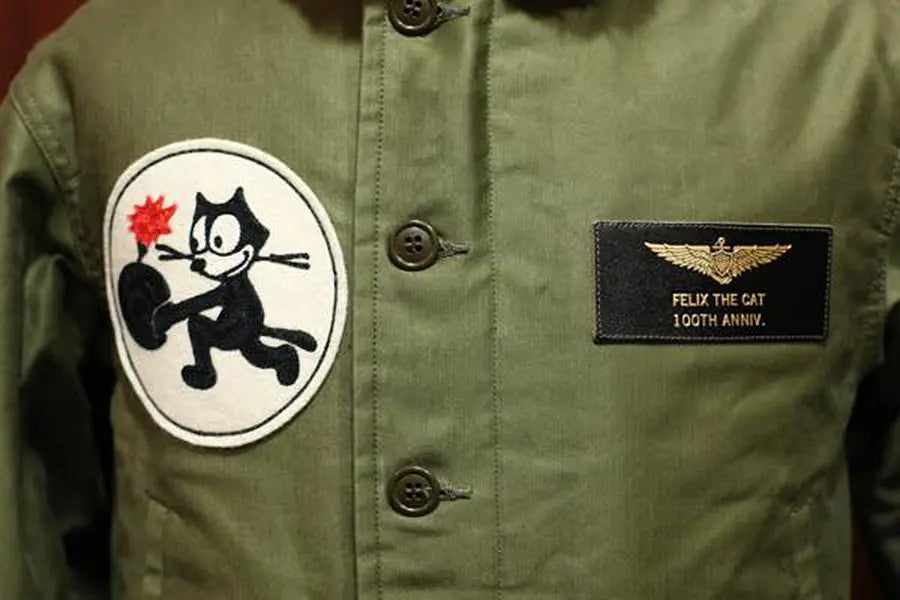 TOYS McCOY Deck FELIX CAT "100th Anniversary" N-1 Clipped Jacket