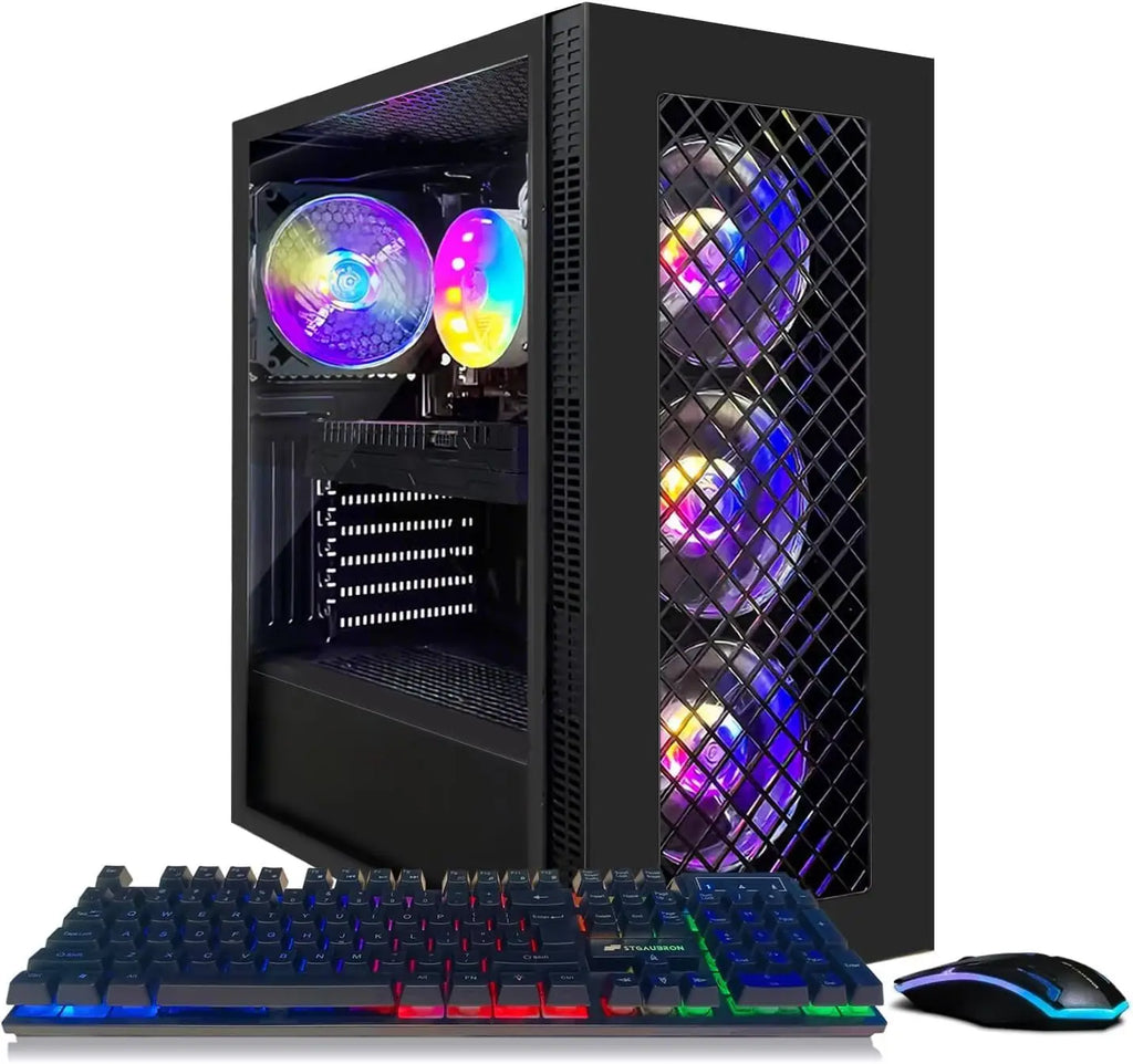 Gaming PC –  i5-14700F, RTX 5070 12GB, 32GB DDR5, 1TB NVMe SSD 3300MB/s, 700W PSU, 360mm ARGB Tube Water Cooler, Case with 7 AR