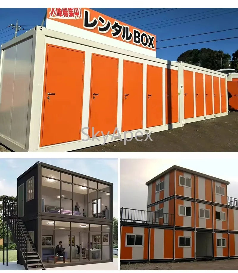 Customizable  High Quality  20Ft Prefabricated Expandable Container House Bathroom Kitchen Prefab Villa Portable Home Waterproof
