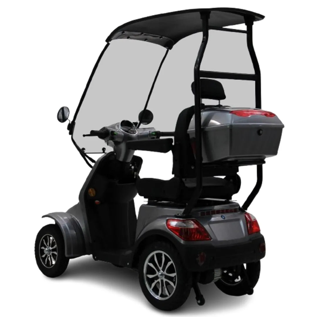 Modification Hot-selling 4-Wheel Electric Mobility Scooter with Canopy Roof Max 25km/h Long Range Outdoor Travel for Adult