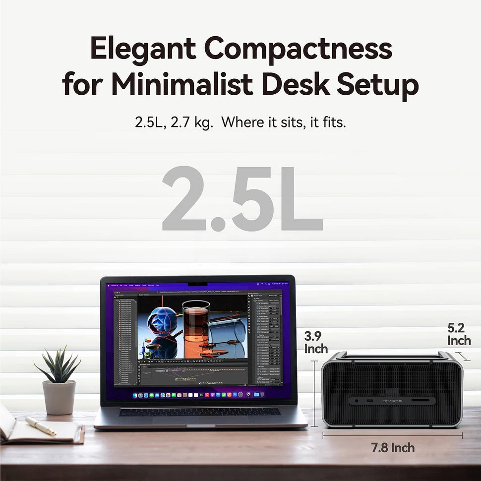 Khadas Graphics NVIDIA Geforce RTX 4060 Ti 16GB GDDR6 160W eGPU Graphics Card Expansion Dock  with ThunderBolt 4/HDMI 2.1a/Mic