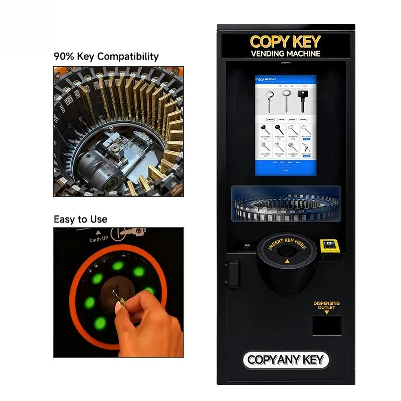 Customized High Profit Key Copying Vending Machine Self Service Touch Screen for Car House and Office Keys Business Opportunity