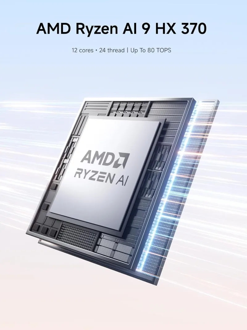 2025 hot sale Mini PC AI X1 Pro AI 9 HX370(12 Cores/24 Threads, up to 5.1GHz)&Radeon 890M Mini Gaming Computer,64GB D