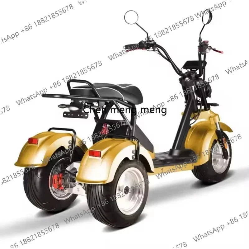 D185 Clark is hot selling Modern Style Fat Tire 60v Golf  Adult 3 Wheel Electric  Tricycle Citycoco with Pedals