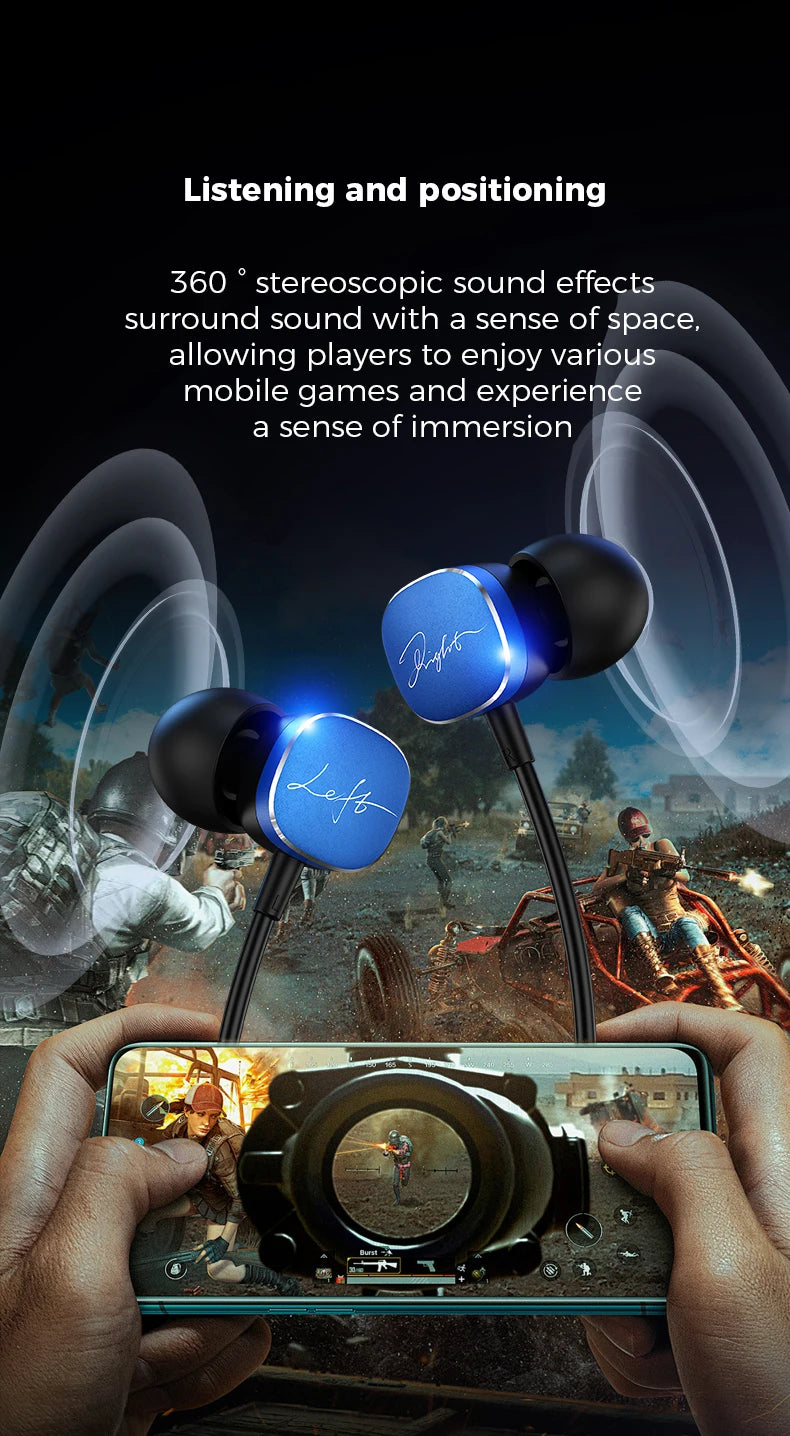 For Samsung Type C Wired Earphones HiFi Bass Surround Sound 3.5mm In-ear Headphones For iPhone 16 Galaxy Ultra S25 S24 Headsets