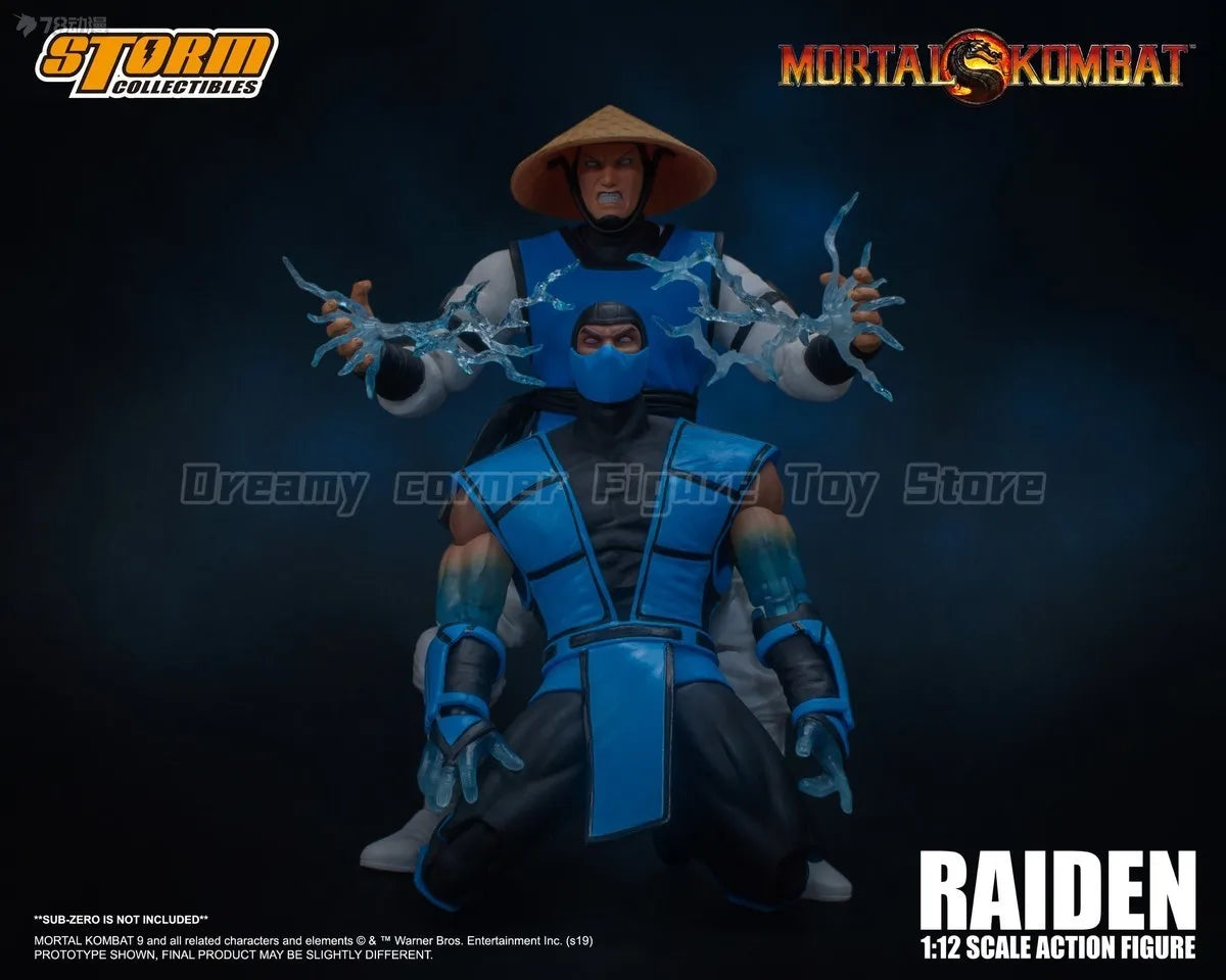 【In Stock】Original STORM COLLECTIBLES Mortal Kombat Series RAIDEN 1/12 Action Figure Toy Model Gift