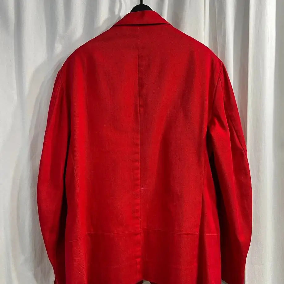 TOP-YAMAMOTO ® Chinese-style Embroidered Red Suit Collar Design Men's Coat with High-Class Feel