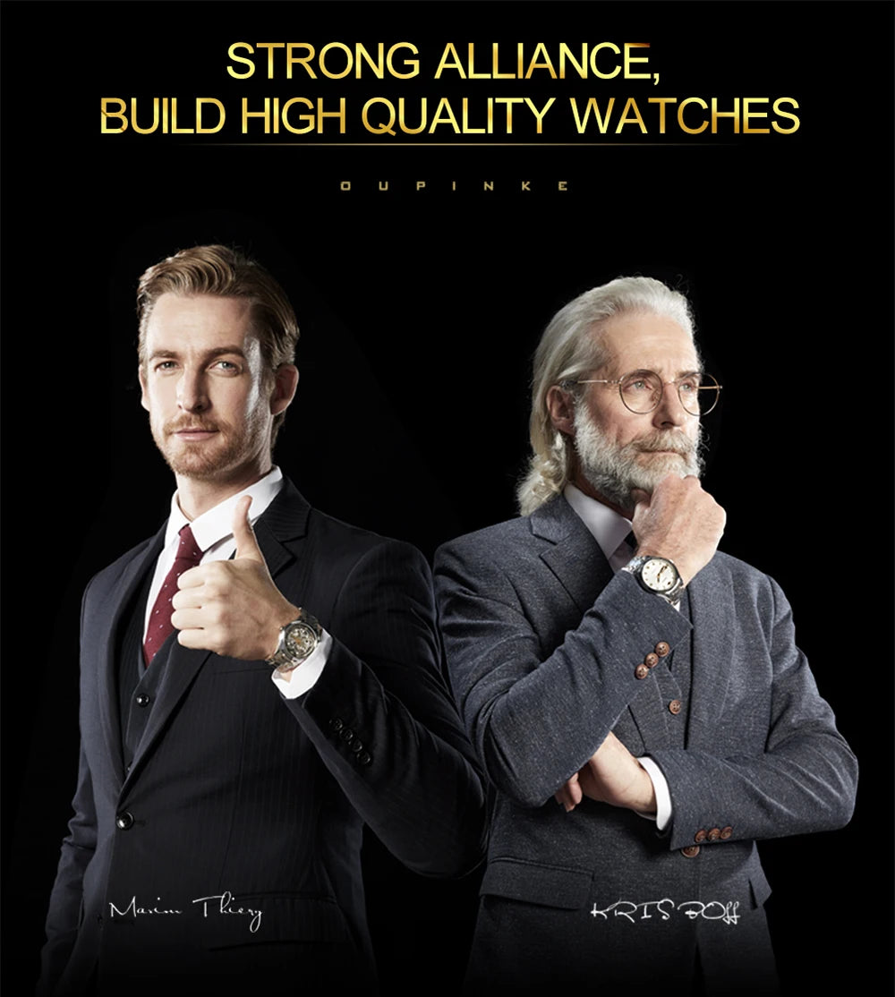 100% OUPNKE 3176 Authentic Tourbillon Men Watch Luxury 3D Relief Golden Dragon Watch Original Mature Automatic Mechanical Watch
