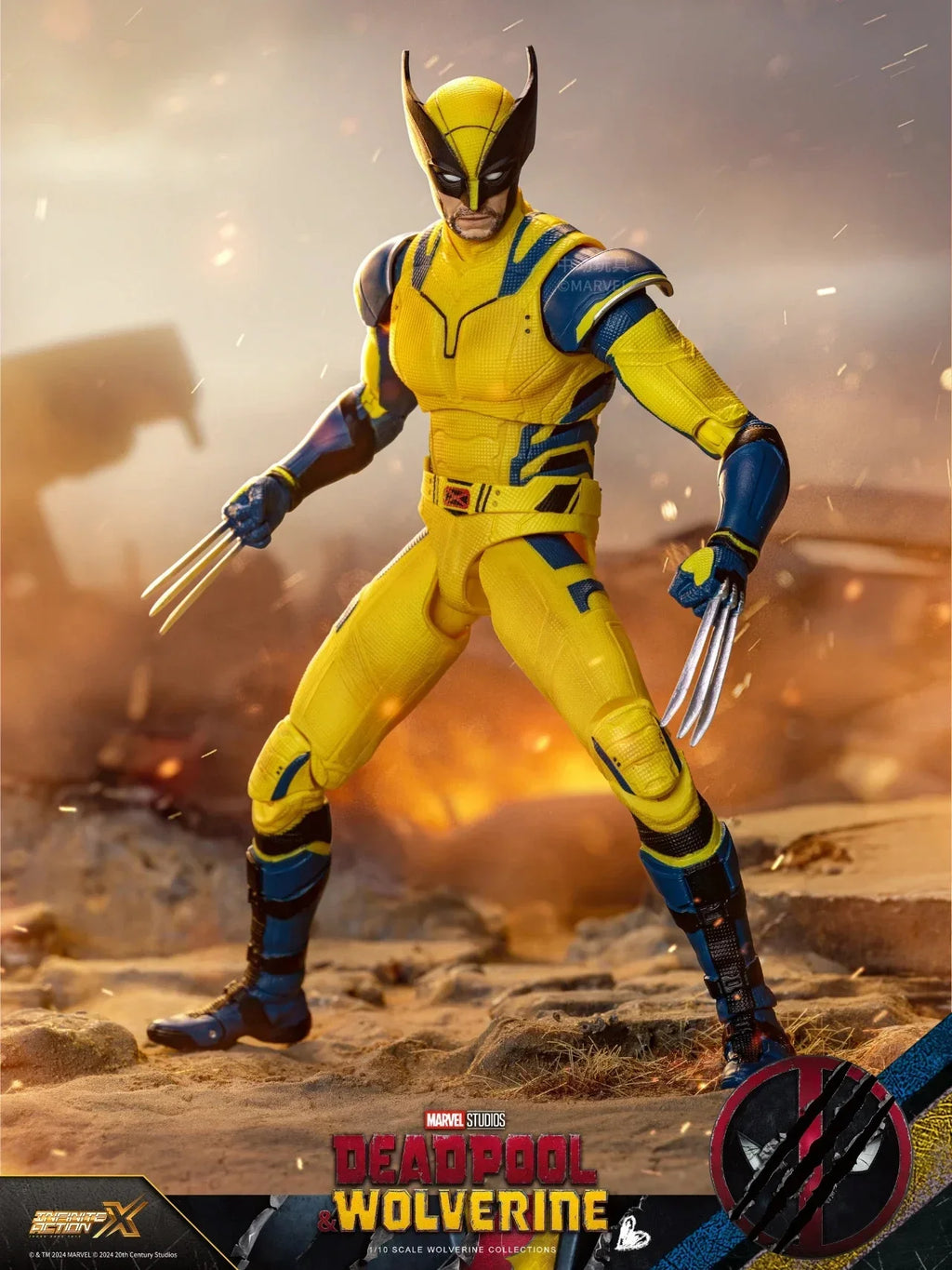 2025 Deadpool & Wolverine Movie SHFiguarts Action Figure 1/10 ZD Original X-Men Dogpool Model