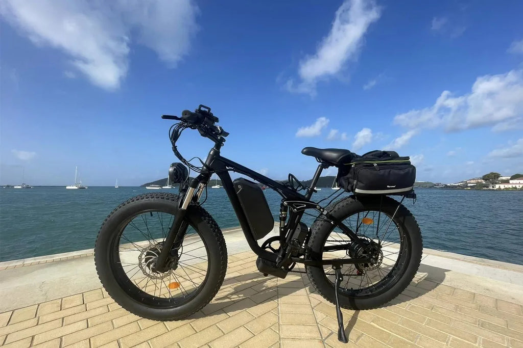 New 26" Electric Bike 3000W Peak E-Bike 52V 25AH Bicycle  60KM/h Max Fat Tyre